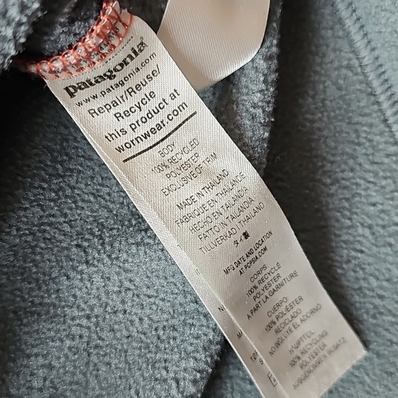 Patagonia Microdini 1/2 Zip Pullover Sweater, Youth Large - Picture 8 of 13